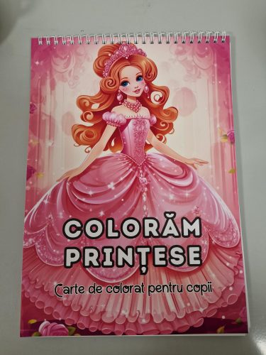 Carte de colorat pentru copii cu printese de colorat, Coloram Printese, A4, 54 pagini, seria Opin puk photo review