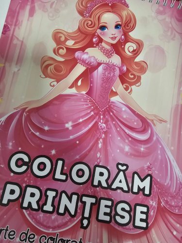 Carte de colorat pentru copii cu printese de colorat, Coloram Printese, A4, 54 pagini, seria Opin puk photo review