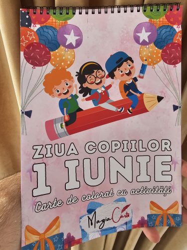 Carte pentru copii cu activitati, Cadou de 1 iunie Ziua Copiilor, A4, Spira, MAGIA CARTII, Seria Opin Puk photo review