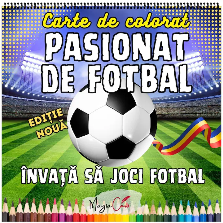 carte de colorat cu fotbal invata sa joci fotbal